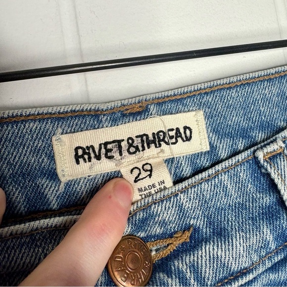 Madewell Rivet & Thread Perfect Vintage Jeans in Ryerson Wash Women’s Size 29 - Picture 4 of 9